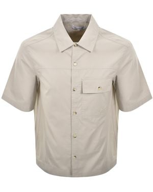 Maison Kitsuné Logo Overshirt - Natural