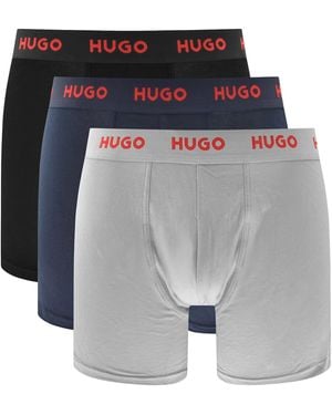 HUGO 3 Pack Boxers Open - Grey