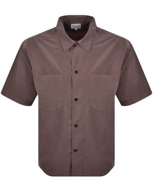 Norse Projects Mols Tencel Shirt - Brown