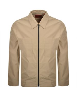HUGO Evalom Overshirt Jacket - Natural
