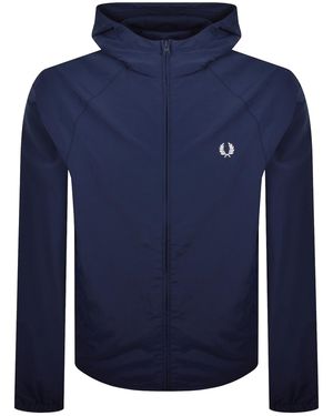 Fred Perry Hooded Shell Jacket French - Blue