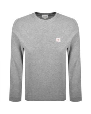 Calvin Klein Jeans Waffle T Shirt - Grey