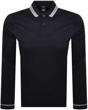 BOSS BUSINESS Boss H Pleins Slim Fit Polo T Shirt - Blue