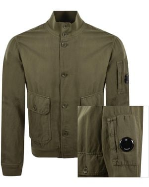 C.P. Company Cp Company Broken Twill Jacket - Green