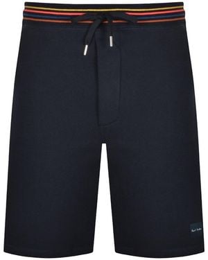 Paul Smith Rib Artist Jersey Shorts - Blue