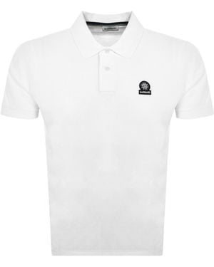 Sandbanks Badge Logo Polo T Shirt - White