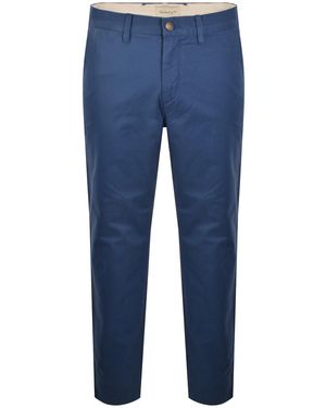 GANT Slim Light Canvas Chinos - Blue