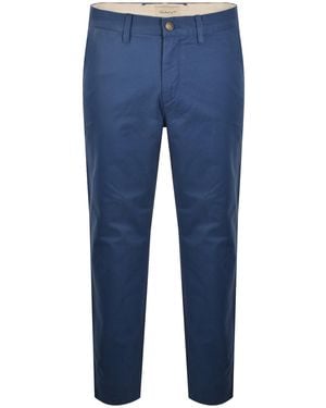 GANT Slim Light Canvas Chinos - Blue