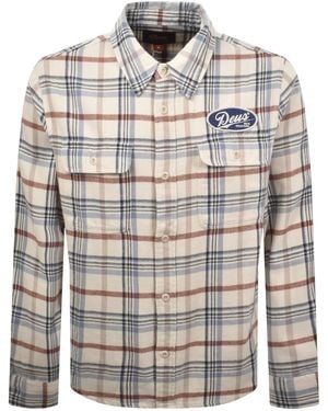 Deus Ex Machina Check Shirt Off - White
