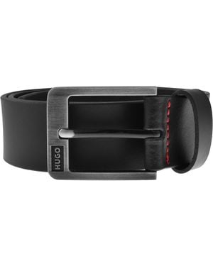 HUGO Grover Leather Belt - Black