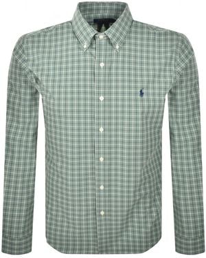 Ralph Lauren Check Long Sleeve Shirt - Green