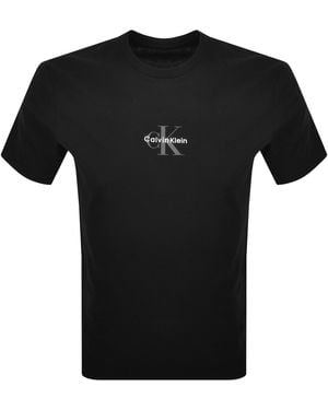 Calvin Klein Jeans Monologo T Shirt - Black