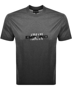 Armani Emporio Logo T Shirt - Black