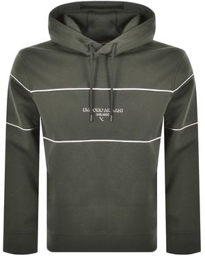 Armani Emporio Logo Hoodie - Green
