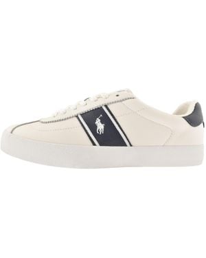 Ralph Lauren Court Vlc Trainers - White