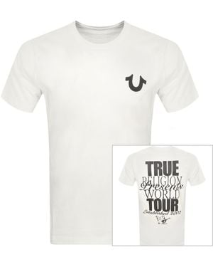 True Religion World Tour T Shirt Winter - White
