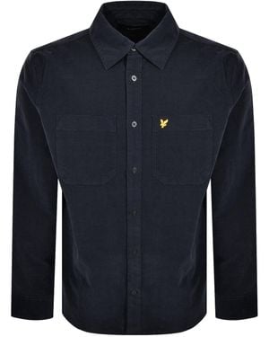 Lyle & Scott Corduroy Long Sleeve Shirt - Blue