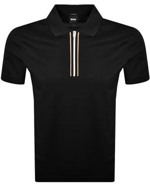 BOSS BUSINESS Boss H Paras 65 Polo T Shirt - Black