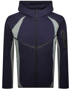 Nike Tech Windrunner Fleece Hoodie - Blue