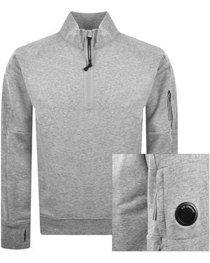 C.P. Company Cp Company Half Zip Sweatshirt - Grey