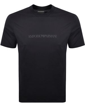 Armani Emporio Logo T Shirt - Black