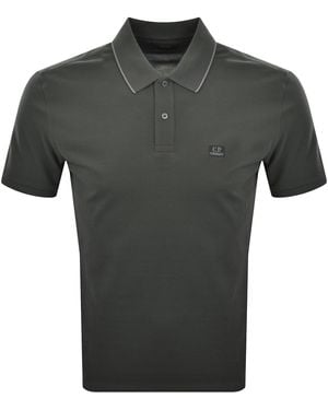 C.P. Company Cp Company Polo T Shirt Raven - Green