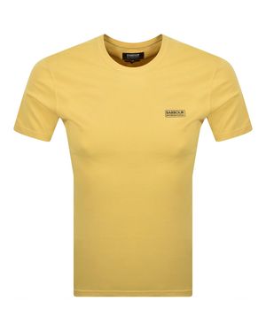 Barbour Small Logo T Shirt - Yellow