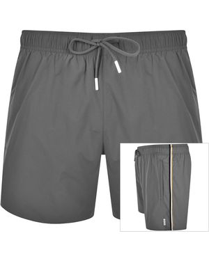 BOSS BUSINESS Boss Iconic Swim Shorts Dark - Grey