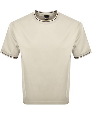 BOSS BUSINESS Boss H Tames 65 T Shirt - Natural