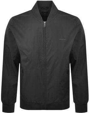 Calvin Klein Matte Bomber Jacket Dark - Gray