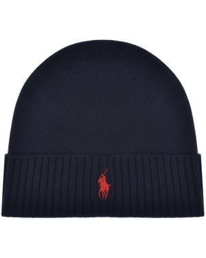 Ralph Lauren Beanie Hat - Blue