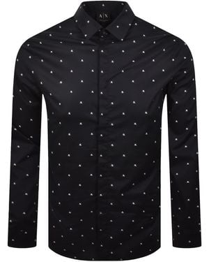 ARMANI EXCHANGE Long Sleeve Shirt - Blue