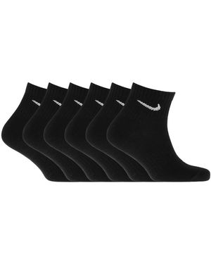 Nike 6 Pack Ankle Socks - Black
