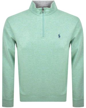 Ralph Lauren Quarter Zip Sweatshirt - Green