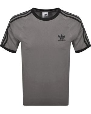 adidas Originals 3 Stripes T Shirt - Grey