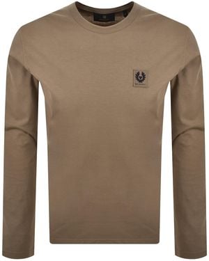 Belstaff Long Sleeve T Shirt - Brown