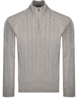 BOSS BUSINESS Boss Furore Wool Cashmere Jumper - Grey