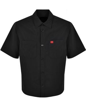 HUGO Short Sleeved Eratino Shirt - Black
