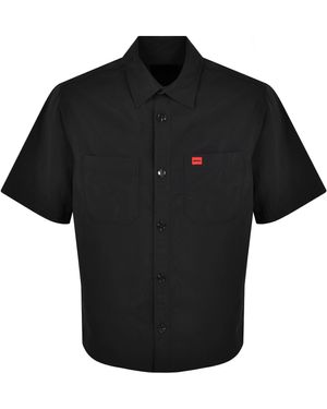 HUGO Short Sleeved Eratino Shirt - Black