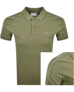 Lacoste Tape Polo T Shirt - Green