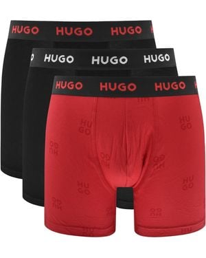 HUGO 3 Pack Trunks - Red
