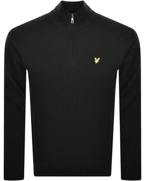 Lyle & Scott Quarter Zip Sweatshirt - Black