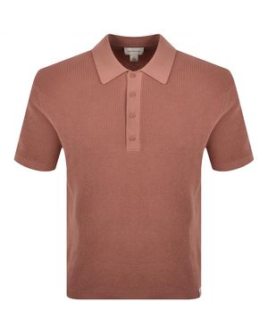 Calvin Klein Waffle Knit Polo - Pink