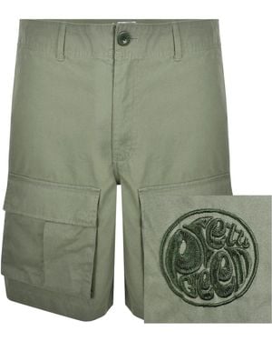 Pretty Green Brentwood Cargo Shorts - Green