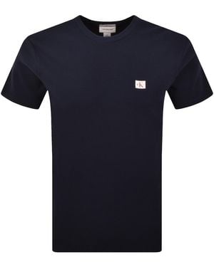 Calvin Klein Jeans Waffle T Shirt - Blue