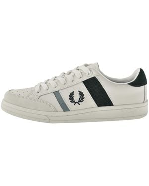Fred Perry B725 Leather Trainers - Natural