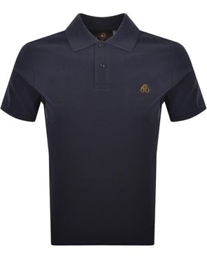 Moose Knuckles Everett Polo T Shirt - Blue