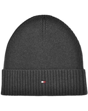 Tommy Hilfiger Flag Beanie Hat - Grey
