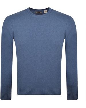 Levi's Crew Neck Knit Jumper - Blue