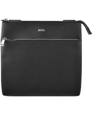 BOSS ブラック ショルダーバッグ Amazon | [BOSS] [ボス] レタリングロゴ ストラクチャードレザー